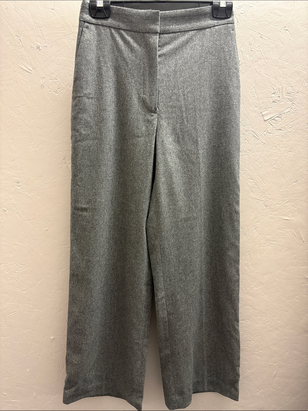 Aritzia Wilfred Women's Gray Wide-Leg Wool/Cashmere Gray Dress Pants, 4
